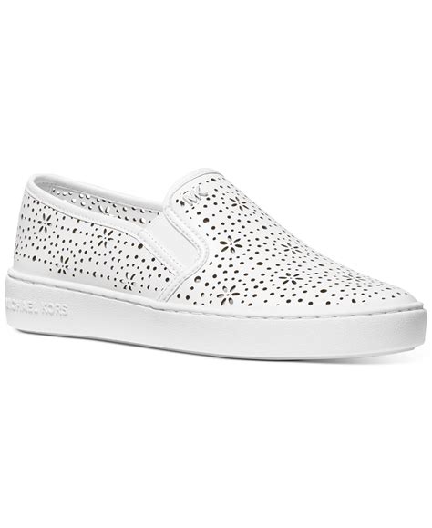 michael michael kors kane perforated leather slip-on sneakers|Amazon.com .